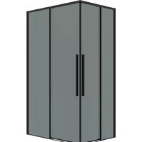 Grossman Galaxy 90x70x195 300.K33.01.9070.21.10 (черный матовый/тонированное стекло)