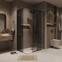 Grossman Galaxy 90x70x195 300.K33.01.9070.21.10 (черный матовый/тонированное стекло) Image #8