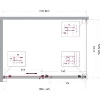 BelBagno SOFT_CLOSE-2-AH-1-140/100-C-Cr Image #6