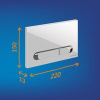 Cersanit Brasko Slim 64824 + Aqua M 40 68177 с кнопкой Estetica 64111 (кнопка белый/хром глянец) Image #10