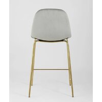 Stool Group Валенсия SN полубарный OS-001CB HLR-18 (велюр серый/золотые ножки) Image #5