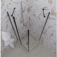 Triton Йота-Блэк 90x90 (черный, с поддоном) Image #5