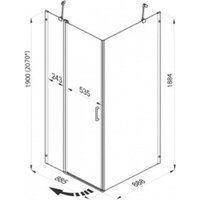 Triton Йота-Блэк 90x90 (черный, с поддоном) Image #6