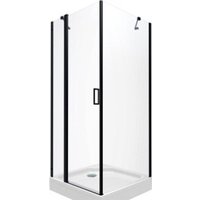 Triton Йота-Блэк 90x90 (черный, с поддоном)