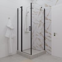 Triton Йота-Блэк 90x90 (черный, с поддоном) Image #2