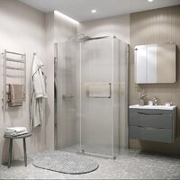 Grossman Pragma 100x90x195 120.K33.03.1090.10.02 (хром/стекло шиншилла) Image #7