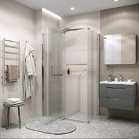 Grossman Pragma 100x90x195 120.K33.03.1090.10.02 (хром/стекло шиншилла) Image #9