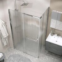 Grossman Pragma 100x90x195 120.K33.03.1090.10.02 (хром/стекло шиншилла) Image #10