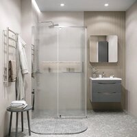 Grossman Pragma 100x90x195 120.K33.03.1090.10.02 (хром/стекло шиншилла) Image #8