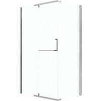 Grossman Pragma 100x90x195 120.K33.03.1090.10.02 (хром/стекло шиншилла) Image #1