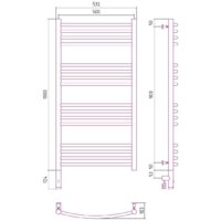 Сунержа Богема 3.0 выгнутая 1000х500 МЭМ левый 31-5802-1050 Image #4