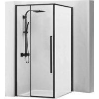 Rea Solar 90x90 (черный/прозрачное стекло)