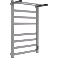 Маргроид Ferrum Вид 81/10 СНШ профильный Quadro (перекладины 30x10, полка+3+4) 80/50 Графит, скрытого монтажа, таймер справа