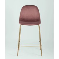 Stool Group Валенсия SN полубарный OS-001CB HLR-44 (велюр розовый/золотые ножки) Image #3