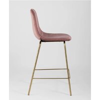 Stool Group Валенсия SN полубарный OS-001CB HLR-44 (велюр розовый/золотые ножки) Image #4