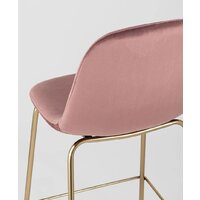 Stool Group Валенсия SN полубарный OS-001CB HLR-44 (велюр розовый/золотые ножки) Image #7