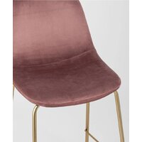 Stool Group Валенсия SN полубарный OS-001CB HLR-44 (велюр розовый/золотые ножки) Image #8