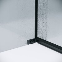 Grossman Pragma 100x90x195 120.K33.03.1090.21.02 (черный матовый/стекло шиншилла) Image #5