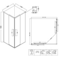 Niagara NG-3624-34 100x100x195 (хром/шиншилла стекло) Image #13