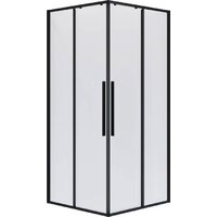 Niagara NG-6822-34BLACK 80x80x195 (черный матовый/прозрачное стекло)