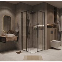 Grossman Galaxy 80x80x195 300.K33.01.8080.42.00 (графит сатин/стекло прозрачное) Image #9