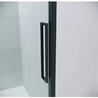 Grossman Cosmo 110x90x195 120.K33.02.1190.21.00 (черный матовый/прозрачное стекло) Image #2
