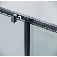 Grossman Cosmo 110x90x195 120.K33.02.1190.21.00 (черный матовый/прозрачное стекло) Image #3