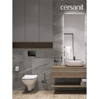 Cersanit Carina New Clean On с инстал. Link Pro (с кнопкой Twins 64117 стекло черный) Image #15