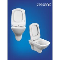 Cersanit Carina New Clean On с инстал. Link Pro (с кнопкой Twins 64117 стекло черный) Image #11