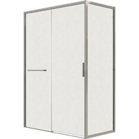 Grossman Style 130x80x195 120.K33.05.1380.10.02 (хром/стекло шиншилла) Image #1