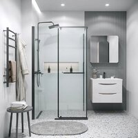 Grossman Pragma 110x80x195 120.K33.03.1180.21.00 (черный матовый/стекло прозрачное) Image #8