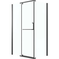 Grossman Pragma 110x80x195 120.K33.03.1180.21.00 (черный матовый/стекло прозрачное) Image #1