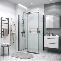 Grossman Pragma 110x80x195 120.K33.03.1180.21.00 (черный матовый/стекло прозрачное) Image #7