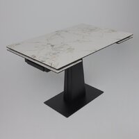 Lepremo AV 2119 МДФ+керамика раздвижной 1200-1800x800 (натуральный глянцевый Gold Jade/черный) Image #3