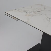 Lepremo AV 2119 МДФ+керамика раздвижной 1200-1800x800 (натуральный глянцевый Gold Jade/черный) Image #11