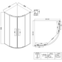Niagara NG-3626-34 90x90x195 (хром/шиншилла стекло) Image #10