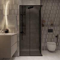 Niagara NG-2823-34BLACK 90x90x195 (черный матовый/тонированное стекло) Image #10