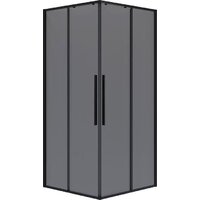 Niagara NG-2823-34BLACK 90x90x195 (черный матовый/тонированное стекло)
