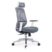 Norden Имидж Grey YS-0817H(D+T)W (белый пластик/серая сетка) Image #2