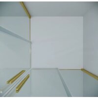 Grossman Galaxy 80x80x195 300.K33.01.8080.32.00 (золото сатин/прозрачное стекло) Image #6