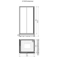 Radomir 90x100 R 1-03-1-2-0-1210 (прозрачное стекло) Image #2