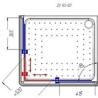 Radomir 90x100 R 1-03-1-2-0-1210 (прозрачное стекло) Image #3