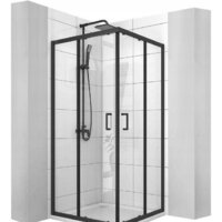 Calani Vito 80x80 CAL-K6002 (черный/прозрачное стекло)