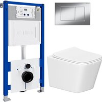 Lauter Square 214903 с кнопкой 219701J (прямоугольная, хром) Image #2