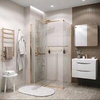 Grossman Pragma 110x80x195 120.K33.03.1180.32.00 (золото сатин/прозрачное стекло) Image #9