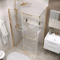 Grossman Pragma 110x80x195 120.K33.03.1180.32.00 (золото сатин/прозрачное стекло) Image #10