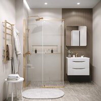 Grossman Pragma 110x80x195 120.K33.03.1180.32.00 (золото сатин/прозрачное стекло) Image #8