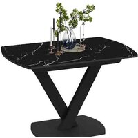 Трия Салерно Тип 1 (черный муар/стекло черный мрамор)