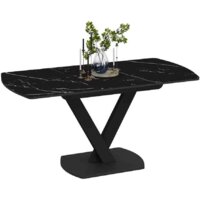 Трия Салерно Тип 1 (черный муар/стекло черный мрамор) Image #2