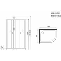 Niagara NG-3312-14LBKT 120x80x200 Image #5
